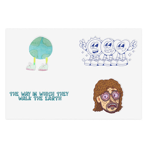 "The Way In Which They Walk The Earth" Sticker Sheet