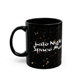 "Late Night Space Man" Black Mug (11oz)