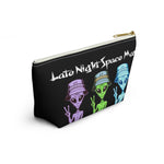 "Late Night Space Man" Accessory Pouch w T-bottom