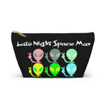 "Late Night Space Man" Accessory Pouch w T-bottom