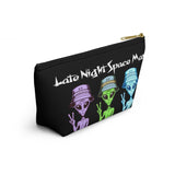 "Late Night Space Man" Accessory Pouch w T-bottom